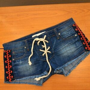 Frankie B. Women's Holly Lace Up Short